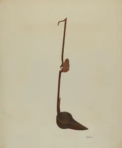 Oil Lamp, c. 1940. Creator: Alvin J. Doria