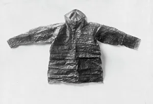 Alaska Prints: Oil skin jacket, made of bladder, 1929. Creator: Unknown