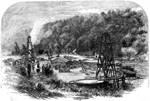 Purification Prints: Oil-springs at Tarr Farm, Oil Creek, Venango County, Pennsylvania, 1862. Creator: Unknown