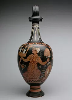 Athens Gallery: Oinochoe (Pitcher), end of 4th century BCE. Creator: Mattinata Painter