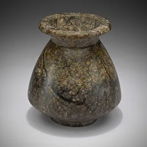 Makeup Gallery: Ointment Vessel with Lid, Egypt, New Kingdom, Dynasty 18 (about 1570-1293 BCE)