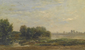 On the Oise, 1863. Creator: Charles Francois Daubigny