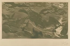 Animals And Birds Collection: Oiseaux de proie (Birds of prey), 1893. Creator: Prouve, Victor (1858-1943)