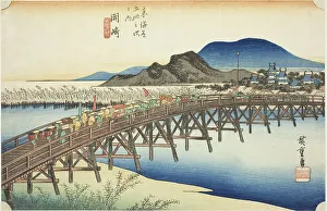 Yahagi Prints: Okazaki: Yahagi Bridge (Okazaki)