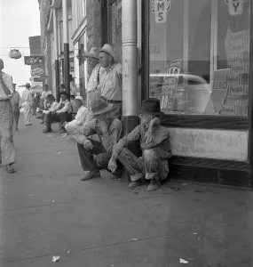Americans Prints: Oklahoma drought farmers, Sallisaw