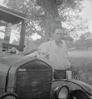 Tuberculosis Prints: Oklahoma migrant, Texas. 1936. Creator: Dorothea Lange