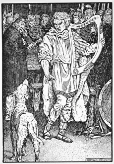 Norse Gallery: Olaf Cuaran, 10th century (1913). Artist: Morris Meredith Williams
