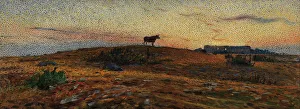 Plein Air Prints: Öland Heath at Sunset, 1903. Creator: Nils Kreuger
