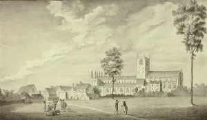Alter Prints: Old Abbey Church, 18th century. Creator: Ralph Bullock