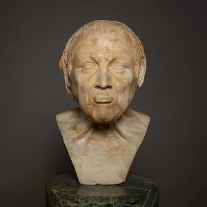 Lips Prints: Old age, 1771/1783. Creator: Franz Xaver Messerschmidt
