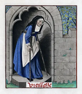 Old Age, c1480, (1843). Artist: Henry Shaw