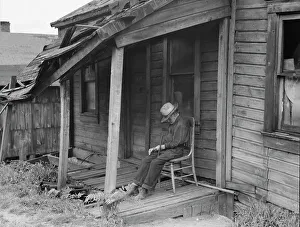 Dilapidated Prints: Old age near Washington, Pennsylvania, 1936. Creator: Dorothea Lange