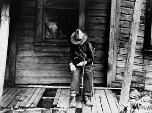 Shack Prints: Old age near Washington, Pennsylvania, 1936. Creator: Dorothea Lange