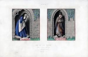 Rheumatism Prints: Old Age and Poverty, c1480, (1843). Artist: Henry Shaw