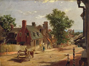 Horse And Cart Prints: Old Annapolis, Francis Street, 1876. Creator: Francis Blackwell Mayer