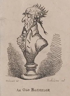 Bachelor Prints: An Old Bachelor, 1808. 1808. Creator: Thomas Rowlandson