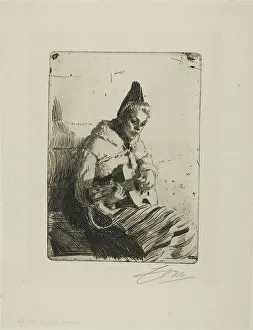 Ballad Prints: Old Ballad II, 1898. Creator: Anders Leonard Zorn