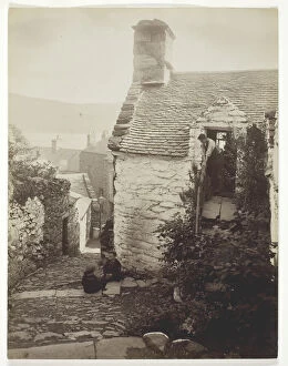 Cobblestone Gallery: Old Barmouth, 1860 / 94. Creator: Francis Bedford