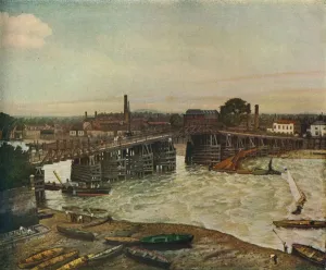 Greaves Prints: Old Battersea Bridge, 1874 (1933). Artist: Walter Greaves