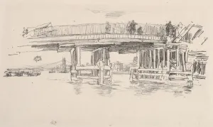 Old Battersea Bridge, 1879. Creator: James McNeill Whistler (American, 1834-1903)