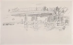 Old Battersea Bridge. Creator: James McNeill Whistler (American, 1834-1903)