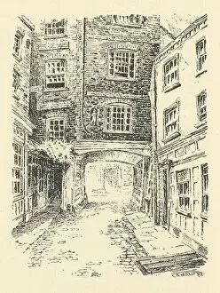 Sir Walter Besant Collection: Old Bell Inn, Holborn, 18th century, (1925). Creator: CH Walker