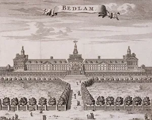 Moorfields Prints: Old Bethlehem Hospital, London, c1700