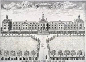 Moorfields Prints: Old Bethlehem Hospital, London, c1714