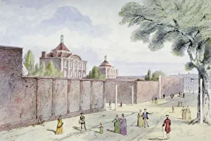 Mental Health Prints: Old Bethlehem Hospital, Moorfields, City of London, 1850