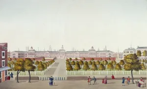 Old Bethlehem Hospital, Moorfields, City of London, 1800