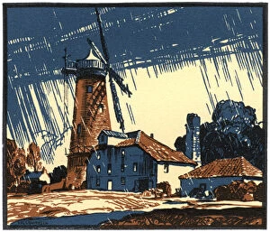Images Dated 24th April 2007: The Old Mill at Blackborough, Kings Lynn, Norfolk, early 20th century.Artist