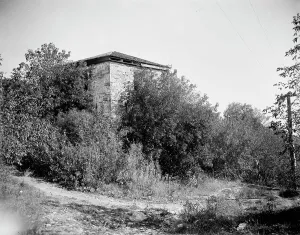 Blockhouse Prints: Old block house, Fort Snelling, Minn. between 1900 and 1910. Creator: Unknown