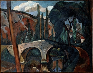 Derain Prints: The Old Bridge, 1910. Creator: Andre Derain. The Old Bridge, 1910. Creator: Andre Derain
