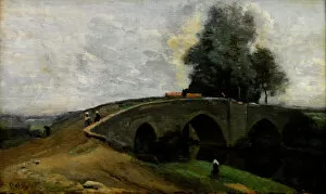The old bridge. Artist: Corot, Jean-Baptiste Camille (1796-1875)
