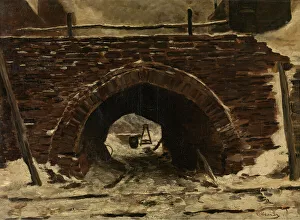 Meunier Constantin Emile Prints: An Old Bridge, c1860-1900. Creator: Constantin Emile Meunier