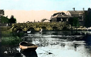 Army Club Cigarettes Gallery: The Old Bridge, Christchurch, Dorset, 1926.Artist: Cavenders Ltd