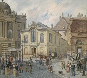 The old Burgtheater in Vienna, c. 1900