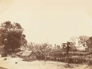Burial Ground Prints: Old Burial Ground, Dum Dum, Calcutta, 1850s. Creator: Unknown