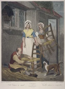 Francis Wheatley Prints: Old Chairs to mend, Cries of London, c1870