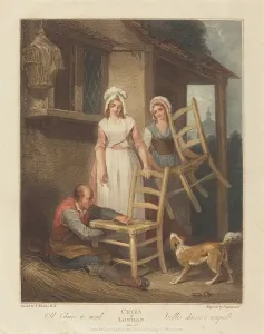 Repair Prints: Old Chairs to Mend, published 1795. Creator: Giovanni Vendramini
