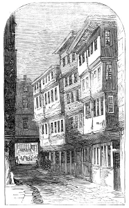 Office Prints: Old Chambers in Middle-Temple-Lane, 1857. Creator: Unknown