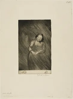 Steinlen Th And Xe9 Prints: The Old Chatterer, 1902. Creator: Theophile Alexandre Steinlen