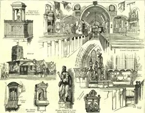 Statues Collection: Old Chelsea Church, recently restored, 1886. Creator: Unknown