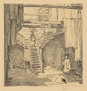Old Chinatown, San Francisco, 1904. Creator: Frederick Childe Hassam Old Chinatown, San Francisco, 1904. Creator: Frederick Childe Hassam
