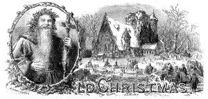Santa Claus Prints: Old Christmas, 1862. Creator: Unknown. Old Christmas, 1862. Creator: Unknown