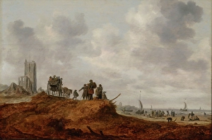 Josefsz Van Goyen Prints: The Old Church at Egmond aan Zee, 1634. Creator: Jan van Goyen