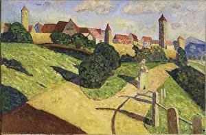 Old City II, 1902. Creator: Kandinsky; Wassily Vasilyevich (1866-1944)