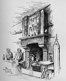 Ward And Downey Gallery: The Old Cock Tavern, 1890. Artists: Percy Hetherington Fitzgerald, Unknown