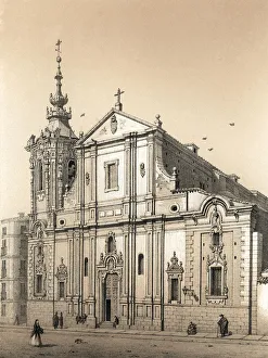 Ribera Prints: Old Convent of Montserrat in Madrid, work started in 1668 by Sebastian Herrera