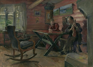 Rocking Chair Prints: The Old Cottage at Kolbotn, Hulda and Arne Garborg's Home
